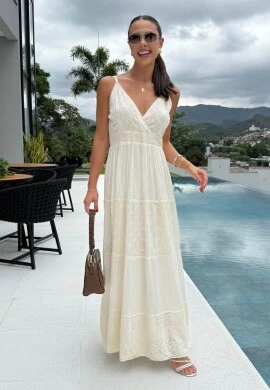 VESTIDO LAIZE OFF - COSH JEANS - Off white
