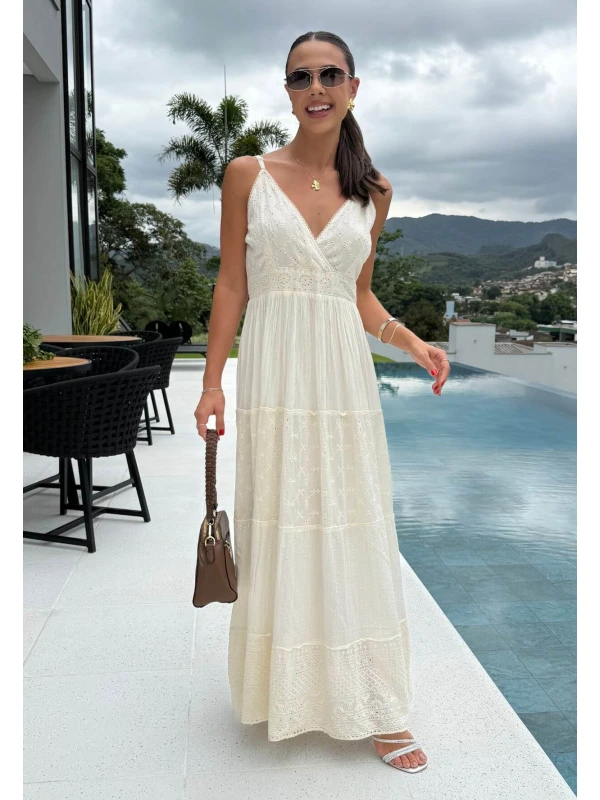 VESTIDO LAIZE OFF - COSH JEANS - Off white