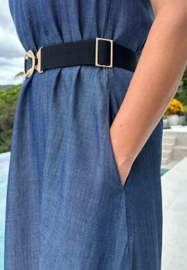 VESTIDO LONGO ELIANA - COSH JEANS - Jeans