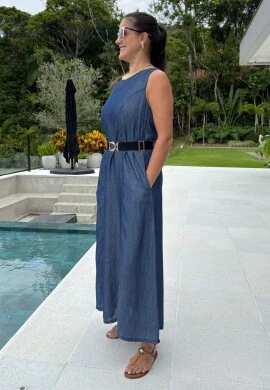 VESTIDO LONGO ELIANA - COSH JEANS - Jeans