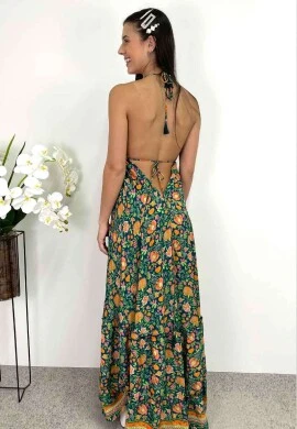 VESTIDO LONGO PRAIANO - COSH JEANS - Verde