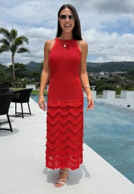VESTIDO MIRELA - COSH JEANS - Vermelho