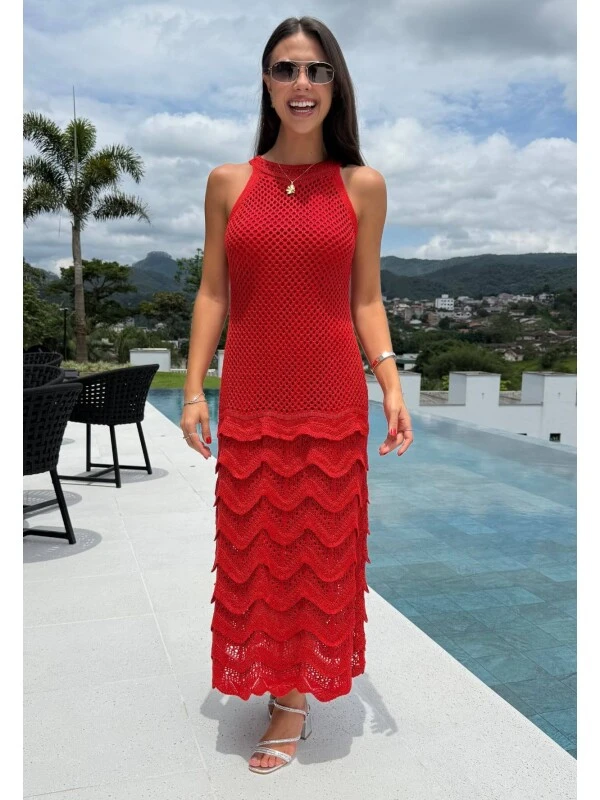 VESTIDO MIRELA - COSH JEANS - Vermelho