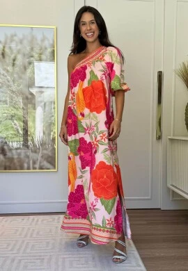 VESTIDO OMBRO SÓ - COSH JEANS - Rosa