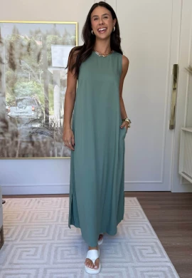 VESTIDO PLUS SIZE LAURA - COSH JEANS - Verde