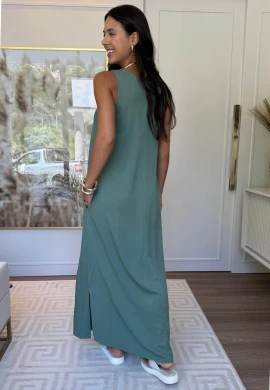 VESTIDO PLUS SIZE LAURA - COSH JEANS - Verde
