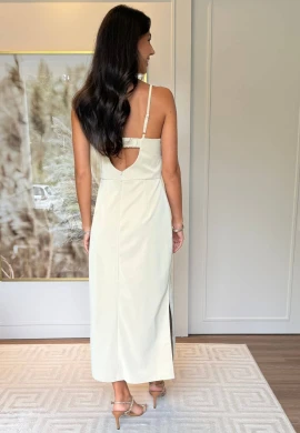 VESTIDO PU AURORA - COSH JEANS - Off white