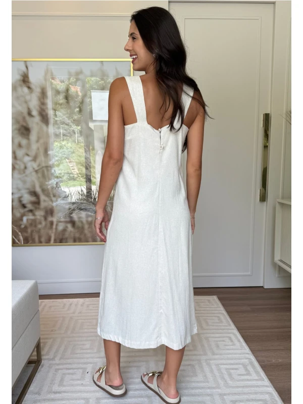 VESTIDO RAFAELA - COSH JEANS - Linho