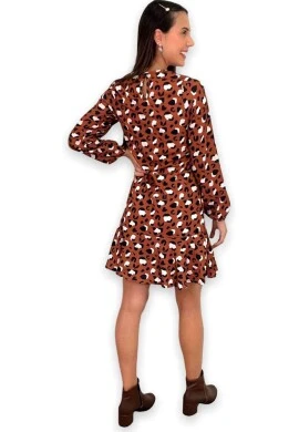 VESTIDO SOLTO ANIMAL PRINT  COSH JEANS - Onça