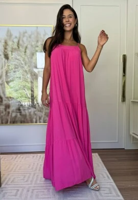 VESTIDO SOLTO LONGO - COSH JEANS - Pink