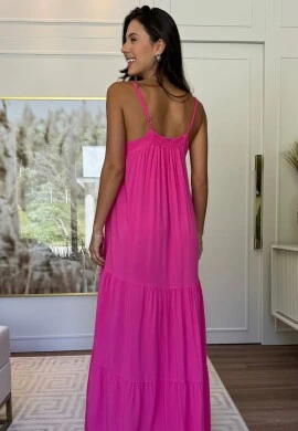 VESTIDO SOLTO LONGO - COSH JEANS - Pink