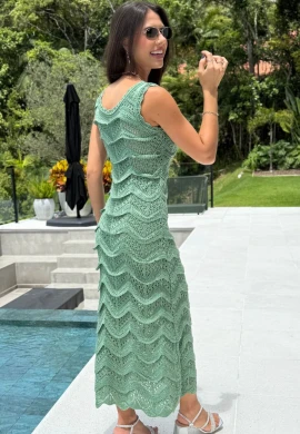 VESTIDO TRICOT LARA - COSH JEANS - Verde