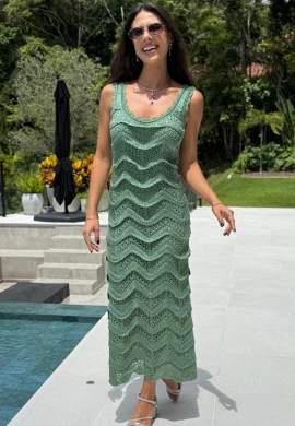 VESTIDO TRICOT LARA - COSH JEANS - Verde