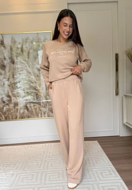 WIDE MOLETOM NADIA - COSH JEANS - Bege