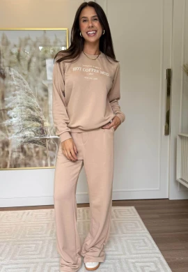 WIDE MOLETOM NADIA - COSH JEANS - Bege