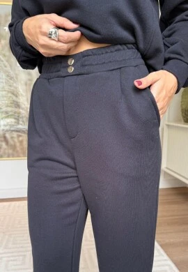 WIDE MOLETOM NADIA - COSH JEANS - Preto